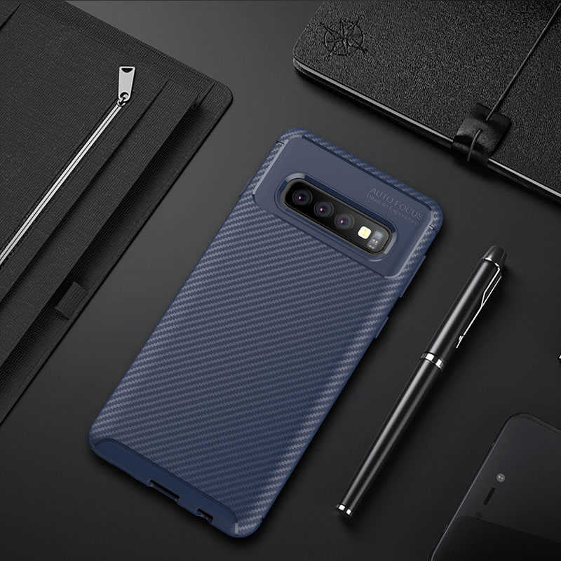 Galaxy S10 Kılıf Zore Negro Silikon Kılıf - Lacivert