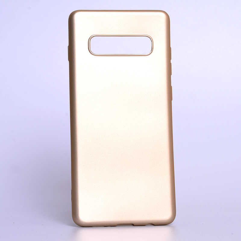 Galaxy S10 Kılıf Zore Premier Silikon Kılıf - Gold