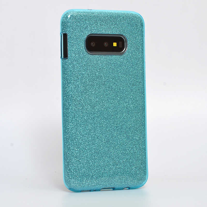 Galaxy S10E Kılıf Zore Shining Silikon - Mavi