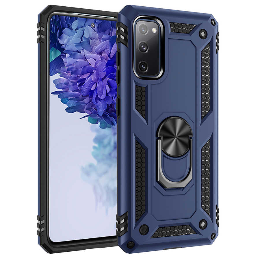 Galaxy S20 FE Kılıf Zore Vega Kılıf - Mavi