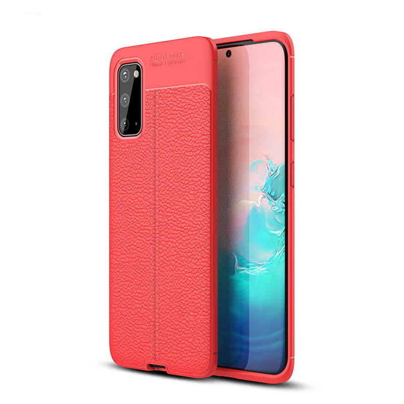 Galaxy S20 Kılıf Zore Niss Silikon Kılıf - Kırmızı