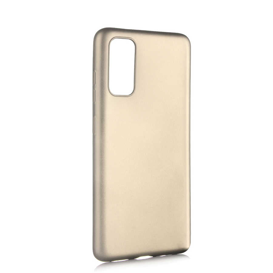 Galaxy S20 Kılıf Zore Premier Silikon Kılıf - Gold