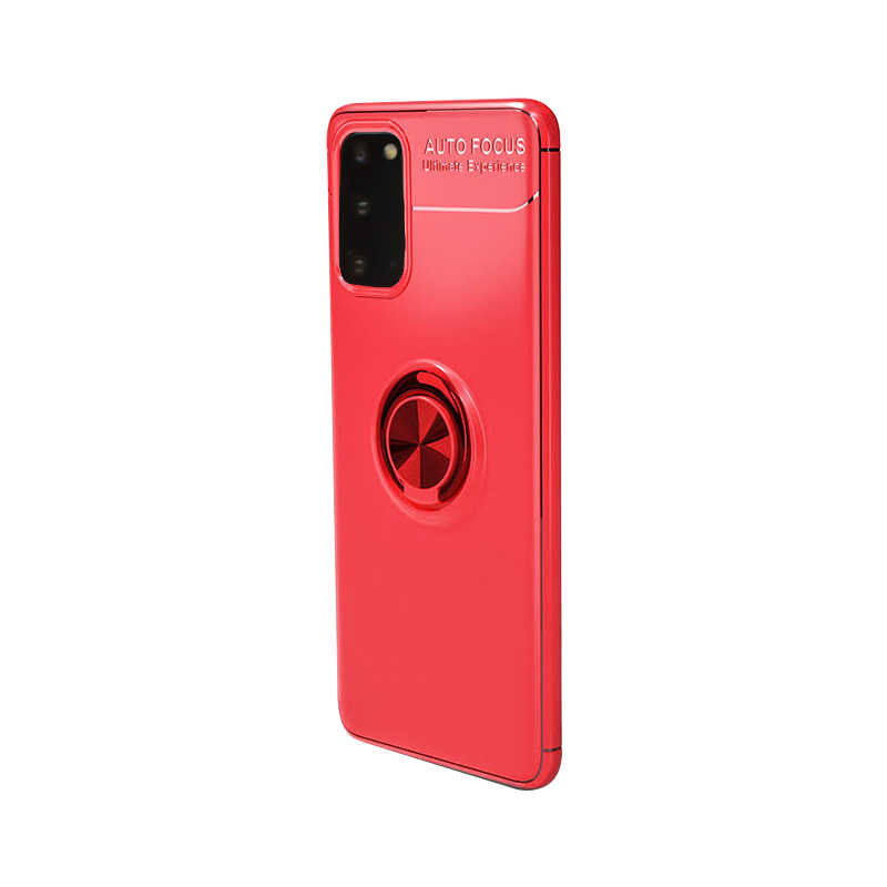 Galaxy S20 Kılıf Zore Ravel Silikon Kılıf - Kırmızı