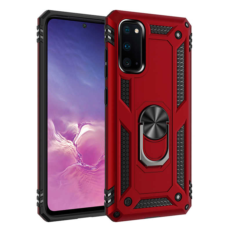 Galaxy S20 Kılıf Zore Vega Kılıf - Kırmızı