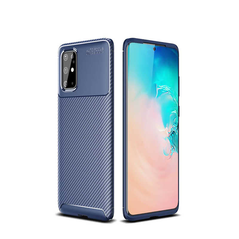 Galaxy S20 Plus Kılıf Zore Negro Silikon Kılıf - Lacivert