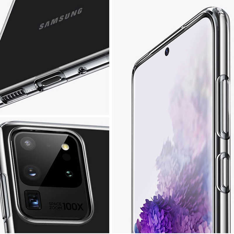 Galaxy S20 Ultra Kılıf Zore Süper Silikon Kılıf - Renksiz
