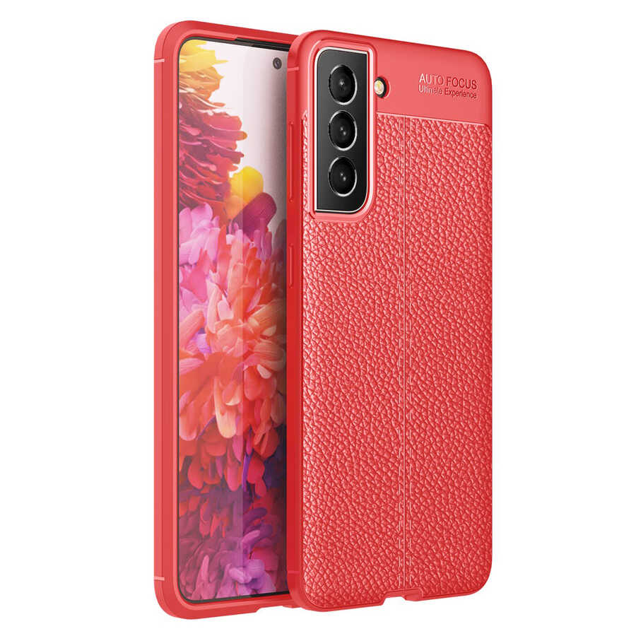 Galaxy S21 FE Kılıf Zore Niss Silikon Kılıf - Kırmızı