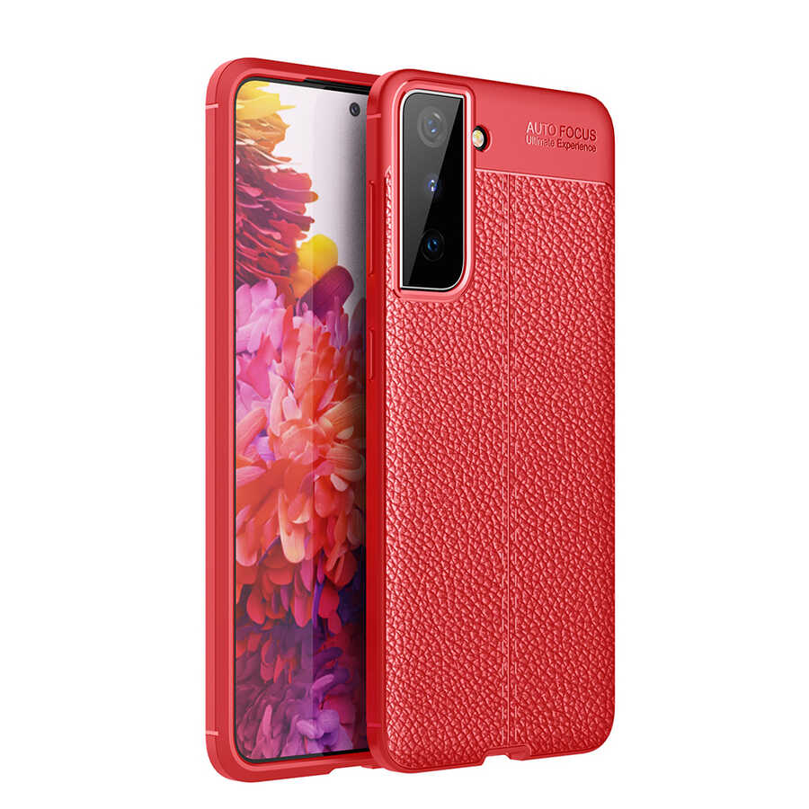 Galaxy S21 Plus Kılıf Zore Niss Silikon Kılıf - Kırmızı