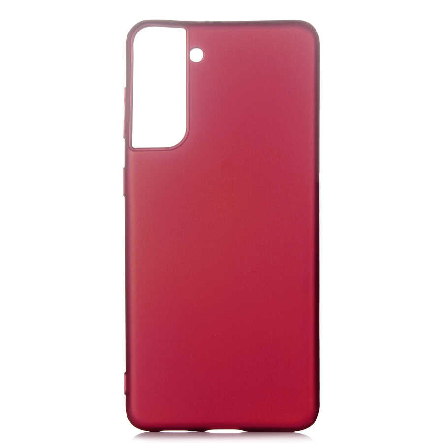 Galaxy S21 Plus Kılıf Zore Premier Silikon Kılıf - Mürdüm