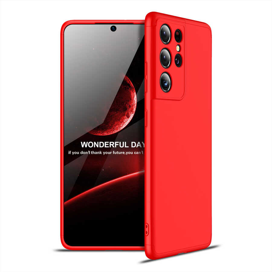Galaxy S21 Ultra Kılıf Zore Ays Kılıf - Kırmızı