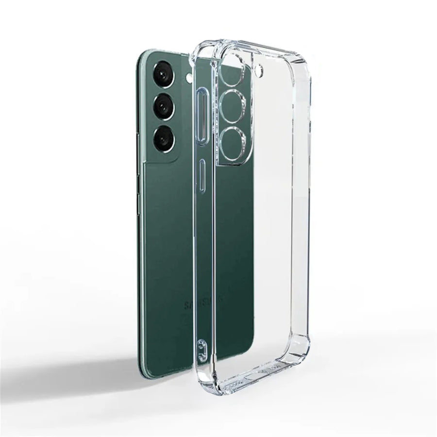 Galaxy S22 Kılıf Zore 2mm Anti Shock Silikon - Renksiz