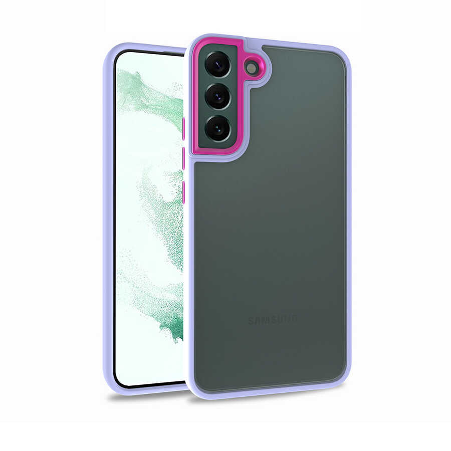 Galaxy S22 Kılıf Zore Flora Kılıf - Lila