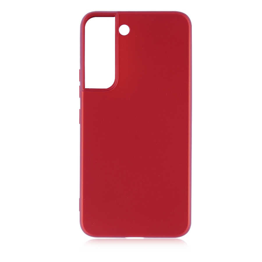 Galaxy S22 Kılıf Zore Premier Silikon Kılıf - Kırmızı