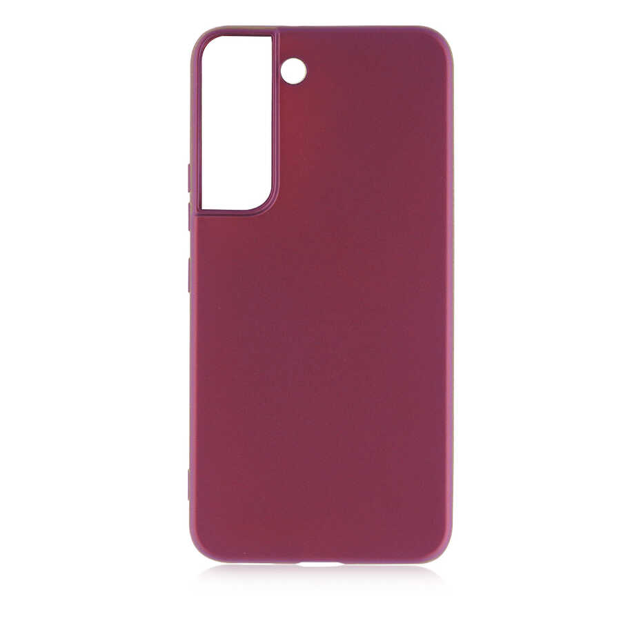 Galaxy S22 Kılıf Zore Premier Silikon Kılıf - Mürdüm