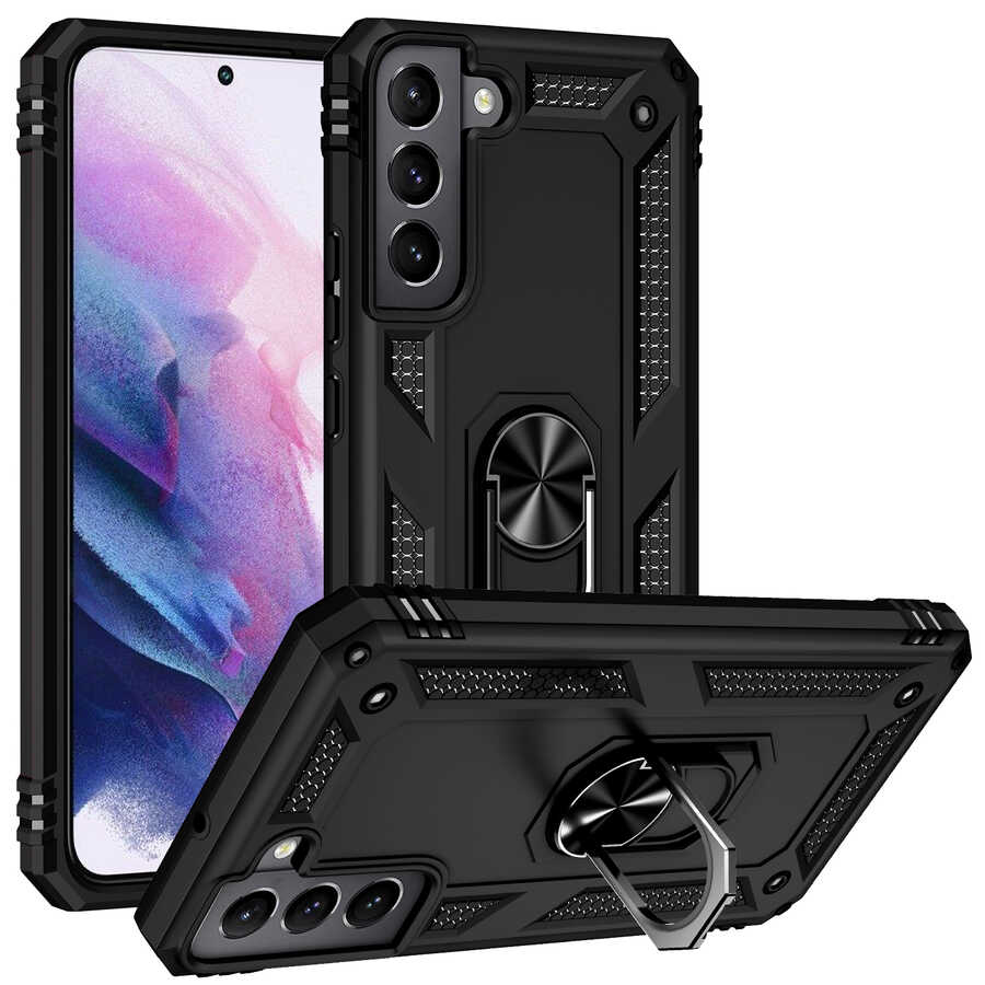 Galaxy S22 Kılıf Zore Vega Kılıf - Siyah