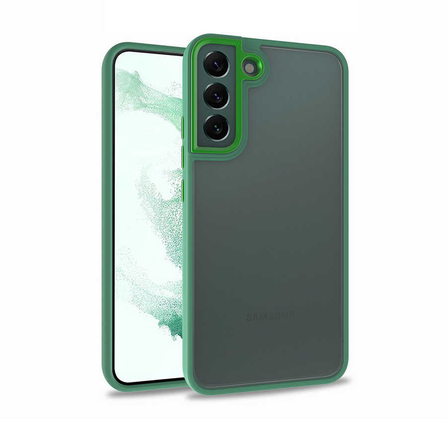 Galaxy S22 Plus Kılıf Zore Flora Kılıf - Yeşil