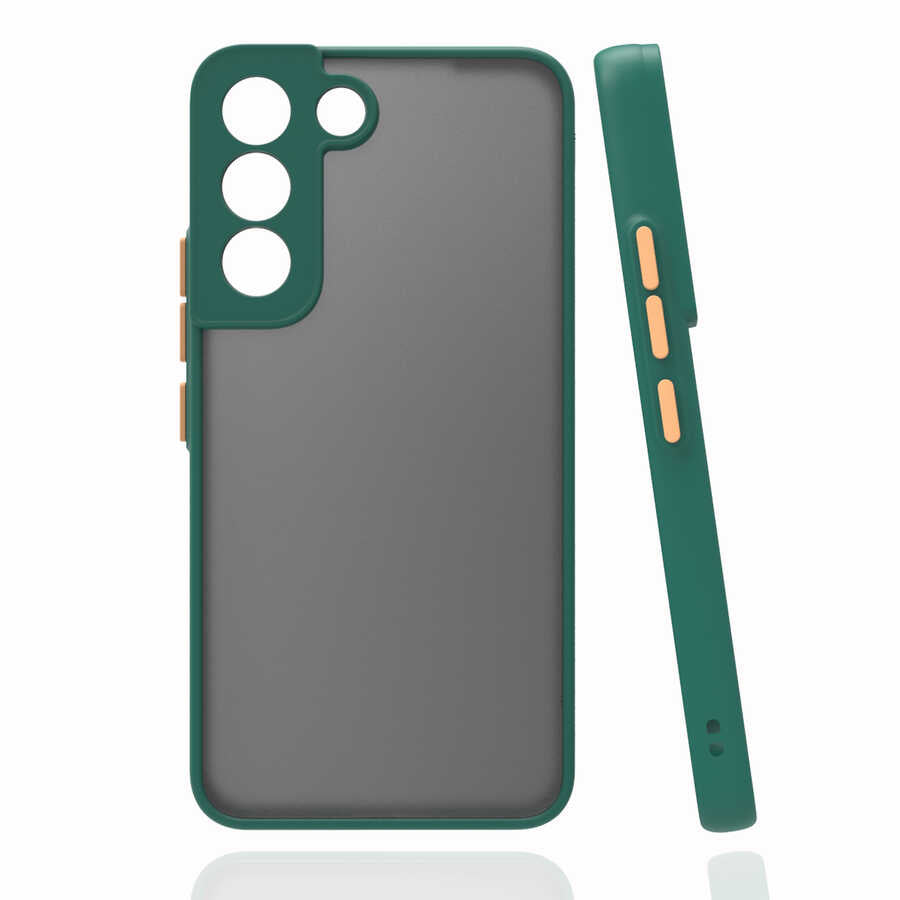 Galaxy S22 Plus Kılıf Zore Hux Kılıf - Koyu Yeşil