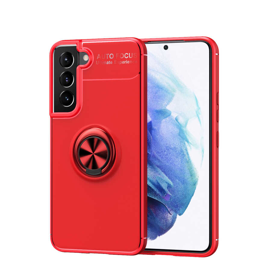 Galaxy S22 Plus Kılıf Zore Ravel Silikon Kılıf - Kırmızı