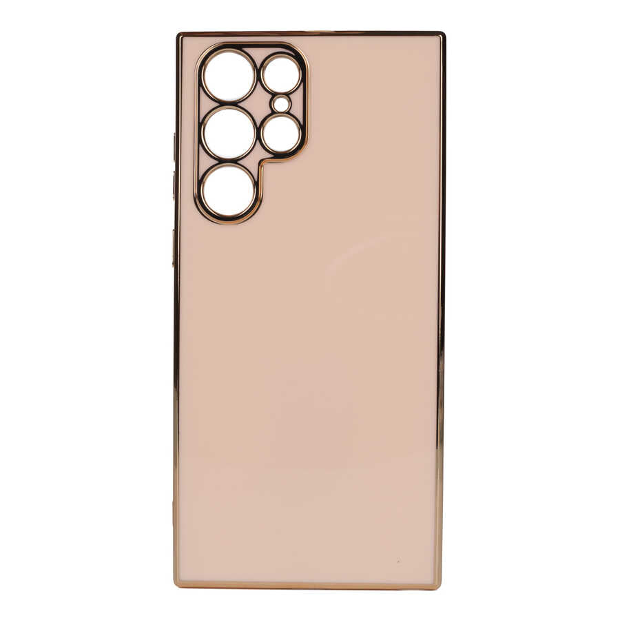 Galaxy S22 Ultra Kılıf Zore Bark Kılıf - Rose Gold
