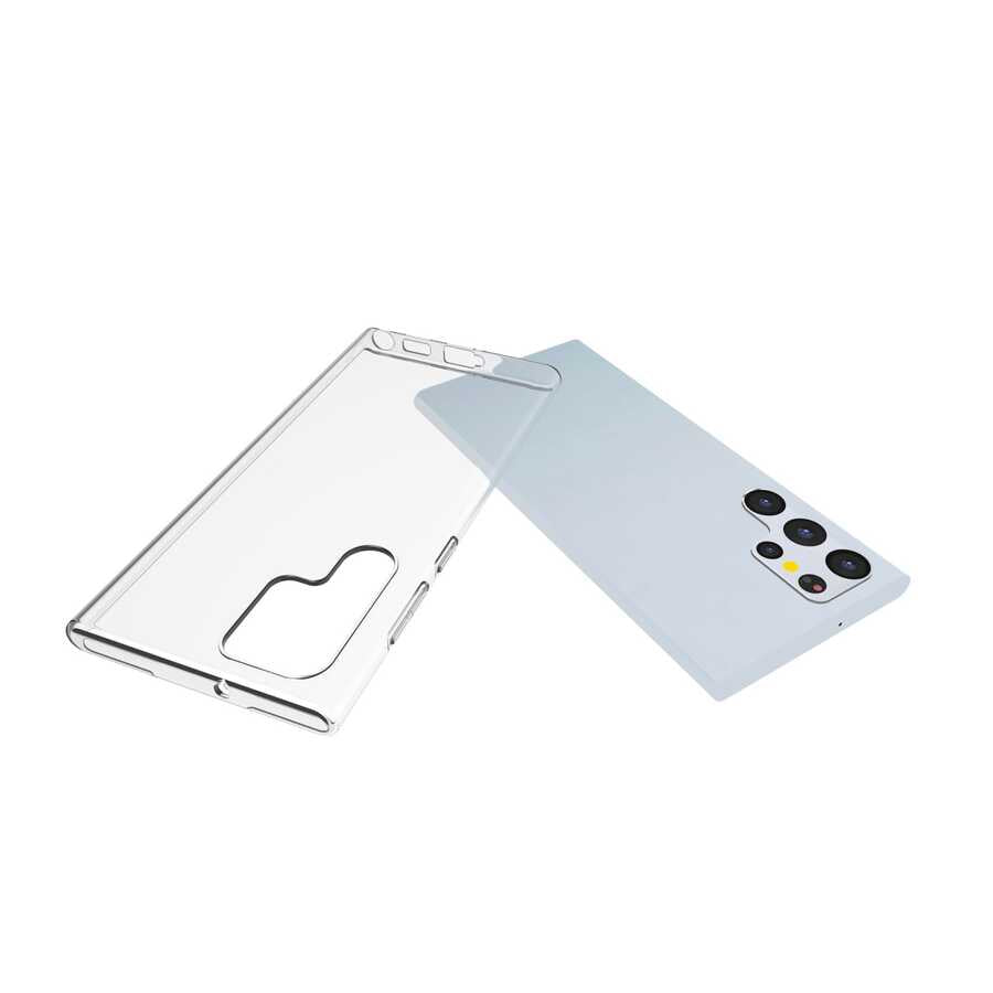 Galaxy S22 Ultra Kılıf Zore Süper Silikon Kılıf - Renksiz