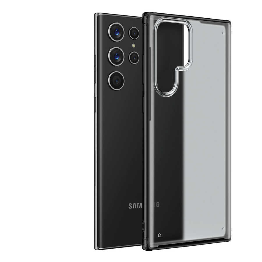 Galaxy S22 Ultra Kılıf Zore Volks Kılıf - Siyah