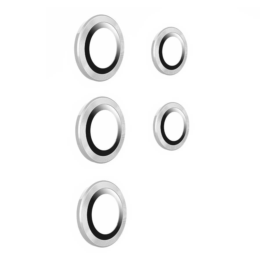 Galaxy S22 Ultra Zore Kamera Lens Koruyucu - Gümüş