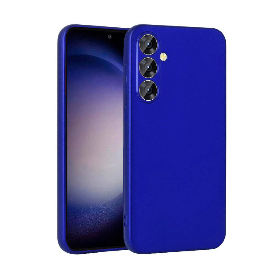 Galaxy S23 FE Kılıf Zore Premier Silikon Kılıf - Saks Mavi