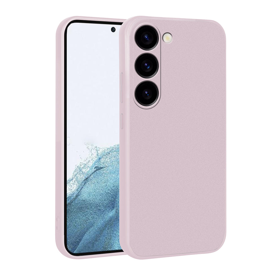 Galaxy S23 Kılıf Zore Premier Silikon Kılıf - Rose Gold