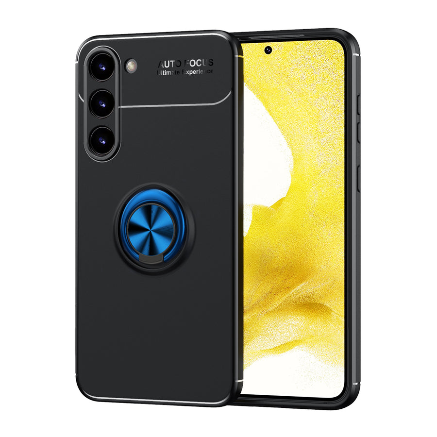 Galaxy S23 Plus Kılıf Zore Ravel Silikon Kılıf - Siyah-Mavi
