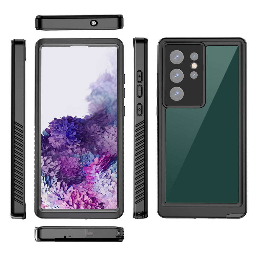 Galaxy S23 Ultra Kılıf 1-1 Su Geçirmez Kılıf - Siyah