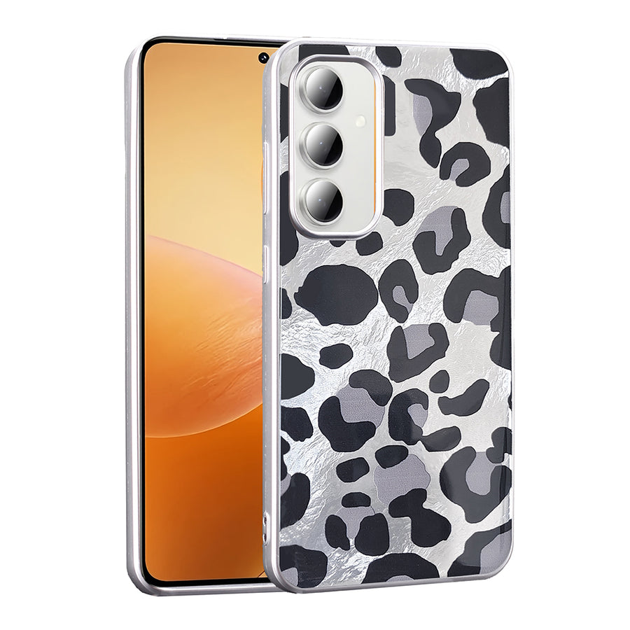 Galaxy S24 FE Kılıf Desenli Zore Mep Kılıf - Gri Leopar