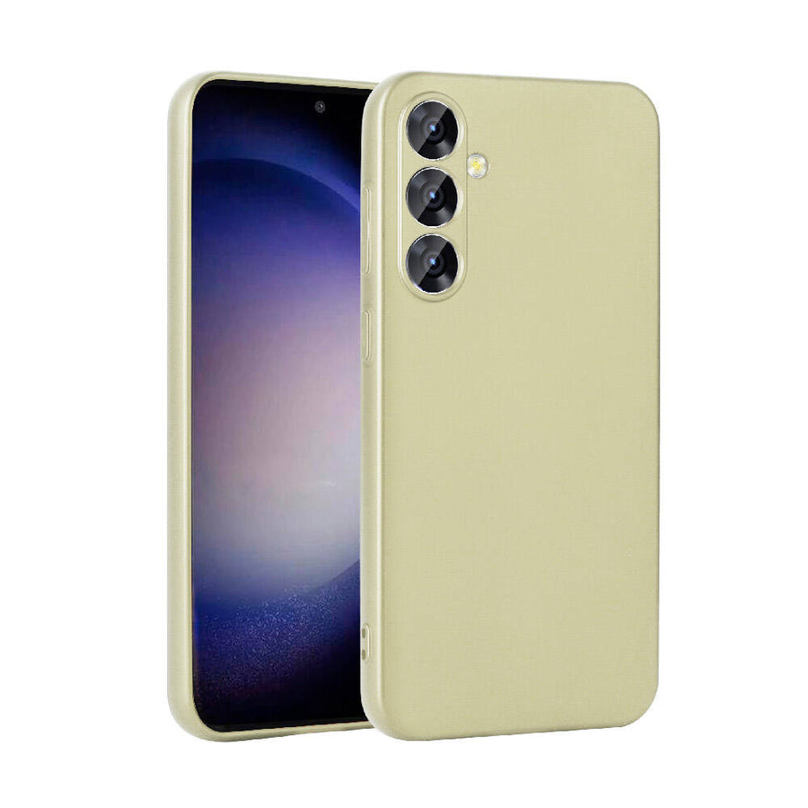 Galaxy S24 Kılıf Zore Premier Silikon Kılıf - Gold