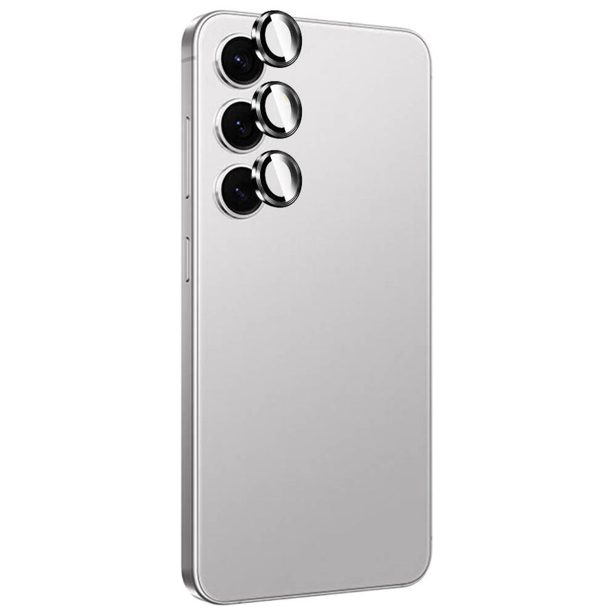 Galaxy S24 Plus Zore Titanium Premium Temperli Kamera Lens Koruyucu - Gri