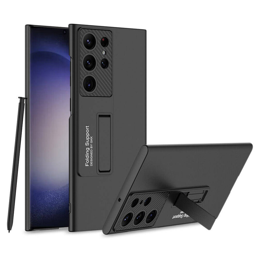 Galaxy S24 Ultra Kılıf Zore Standlı Ays Kılıf - Siyah
