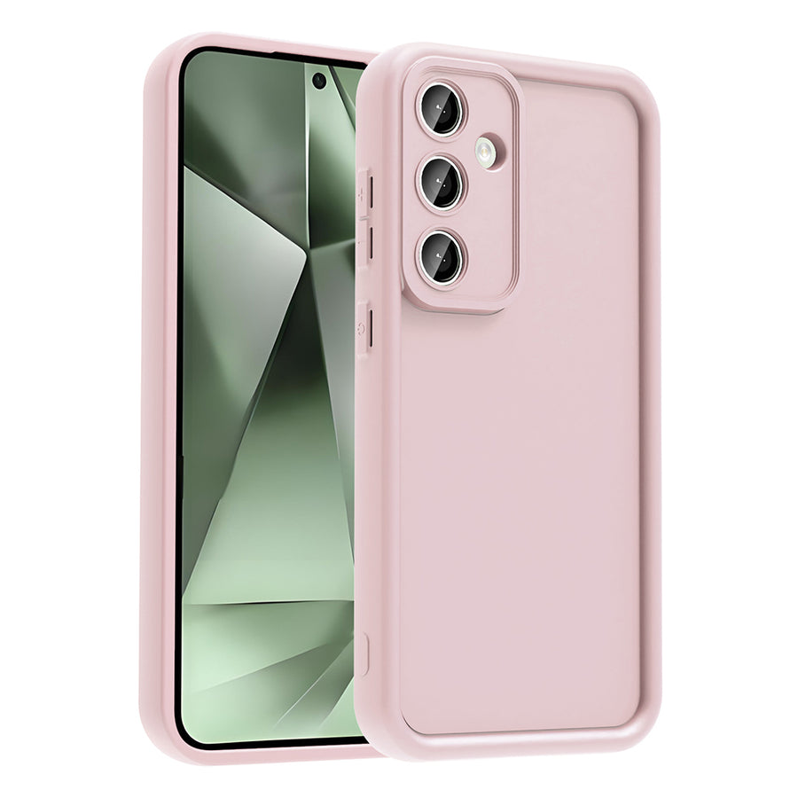 Galaxy S25 FE Kılıf Kamera Korumalı Zore Ananas Kılıf - Pembe