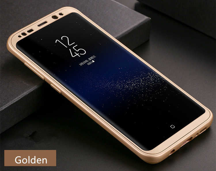 Galaxy S8 Kılıf Zore 360 Silikon Kılıf - Gold