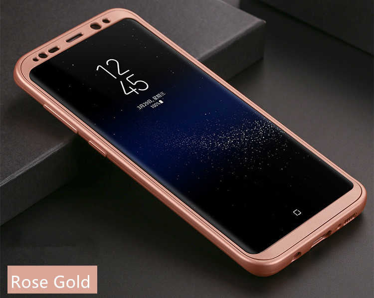 Galaxy S8 Kılıf Zore 360 Silikon Kılıf - Rose Gold