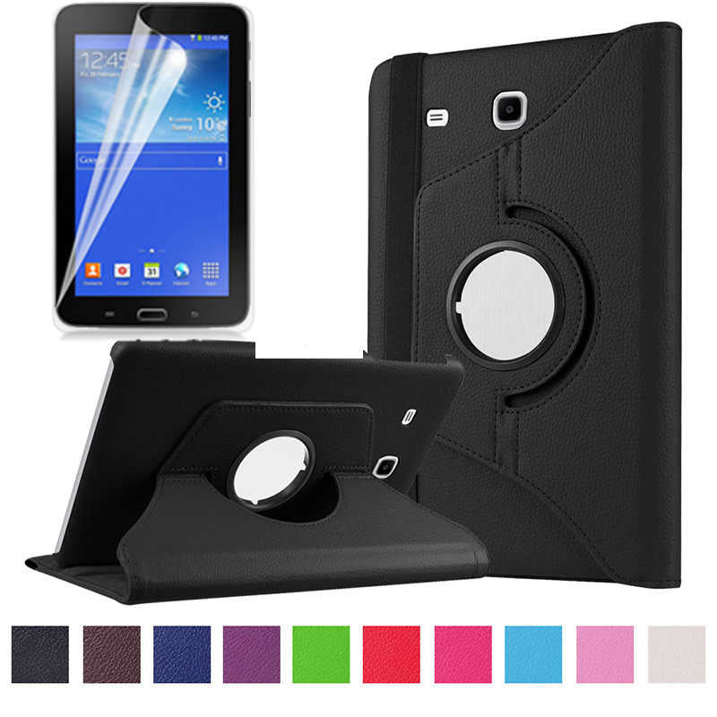 Galaxy Tab 3 Lite 7.0 T110 Zore Dönebilen Standlı Kılıf - Siyah