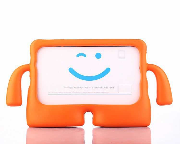 Galaxy Tab 4 T280 Zore iBuy Standlı Tablet Kılıf - Turuncu