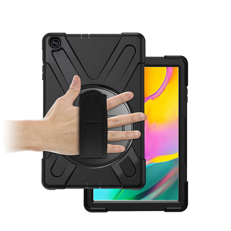 Galaxy Tab A 10.1 (2019) T510 Kılıf Zore Defender Tablet Silikon - Siyah