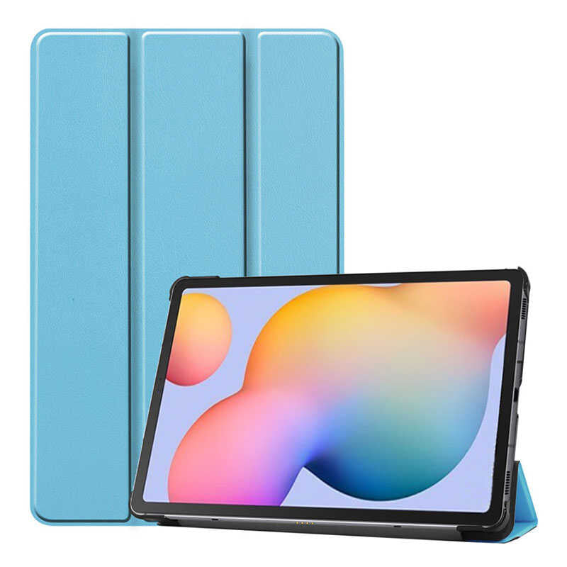 Galaxy Tab S7 Plus T970 Zore Smart Cover Standlı 1-1 Kılıf - Mavi