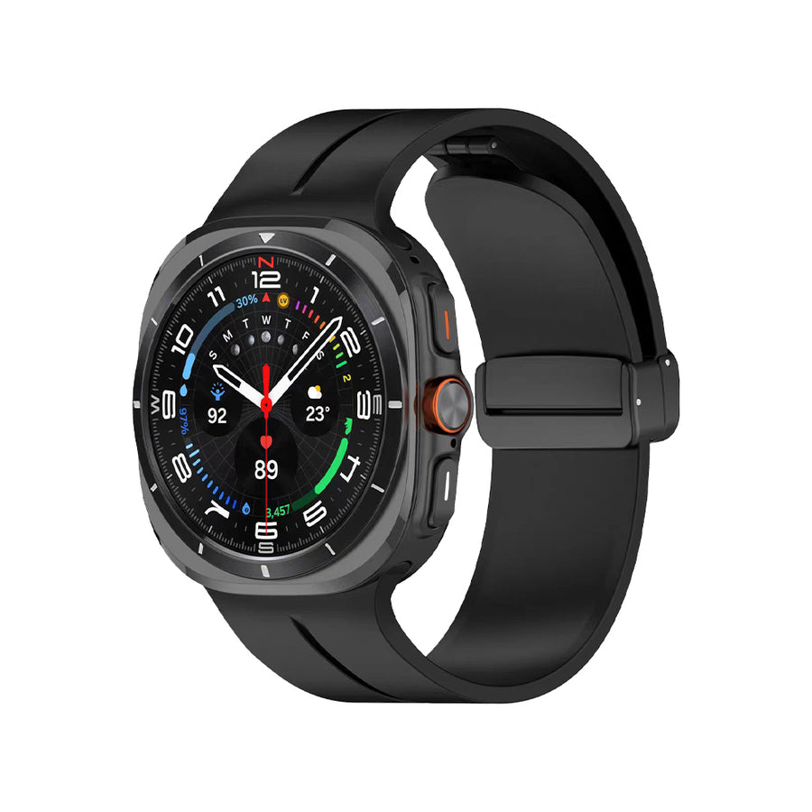Galaxy Watch 8 Classic 46mm Zore KRD-84 Silikon Kordon - Siyah