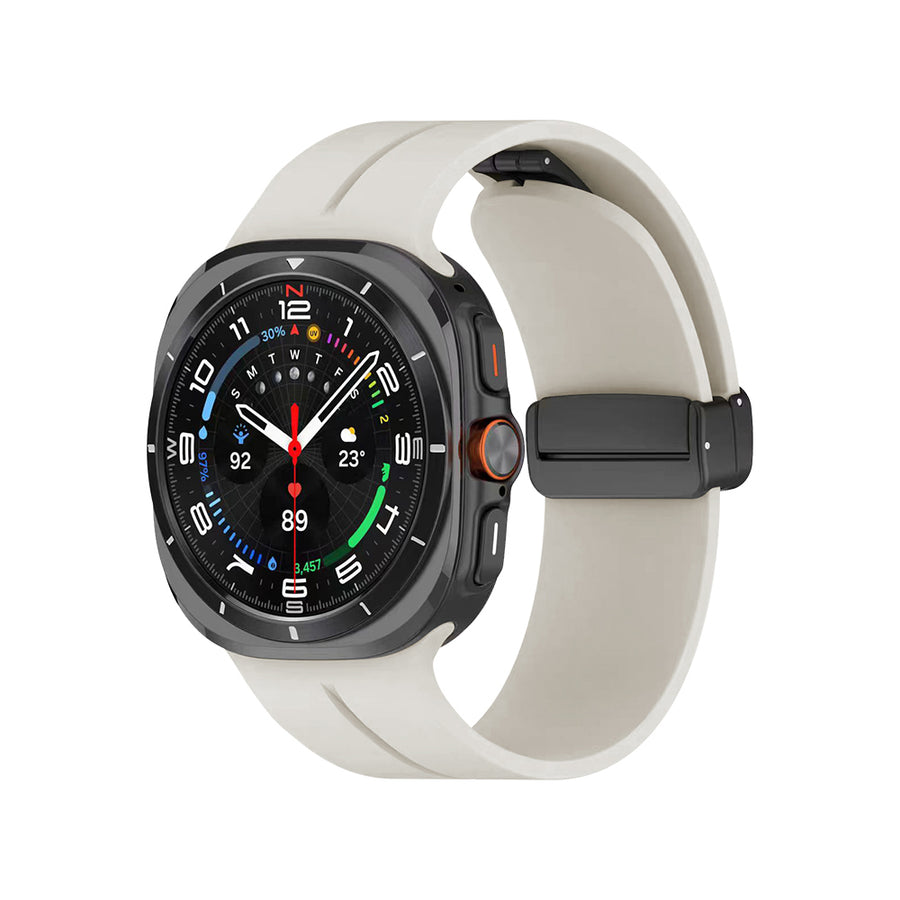 Galaxy Watch 8 Classic 46mm Zore KRD-84 Silikon Kordon - Starlight