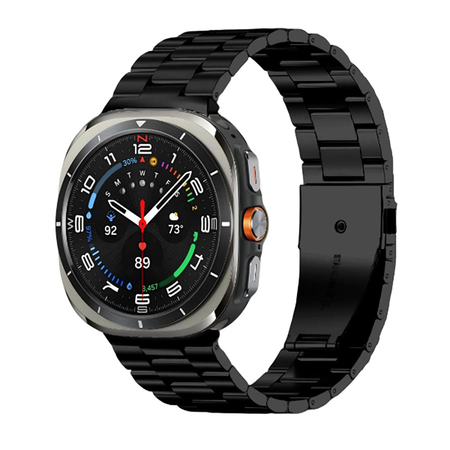 Galaxy Watch 8 Zore KRD-04 Metal Kordon - Siyah