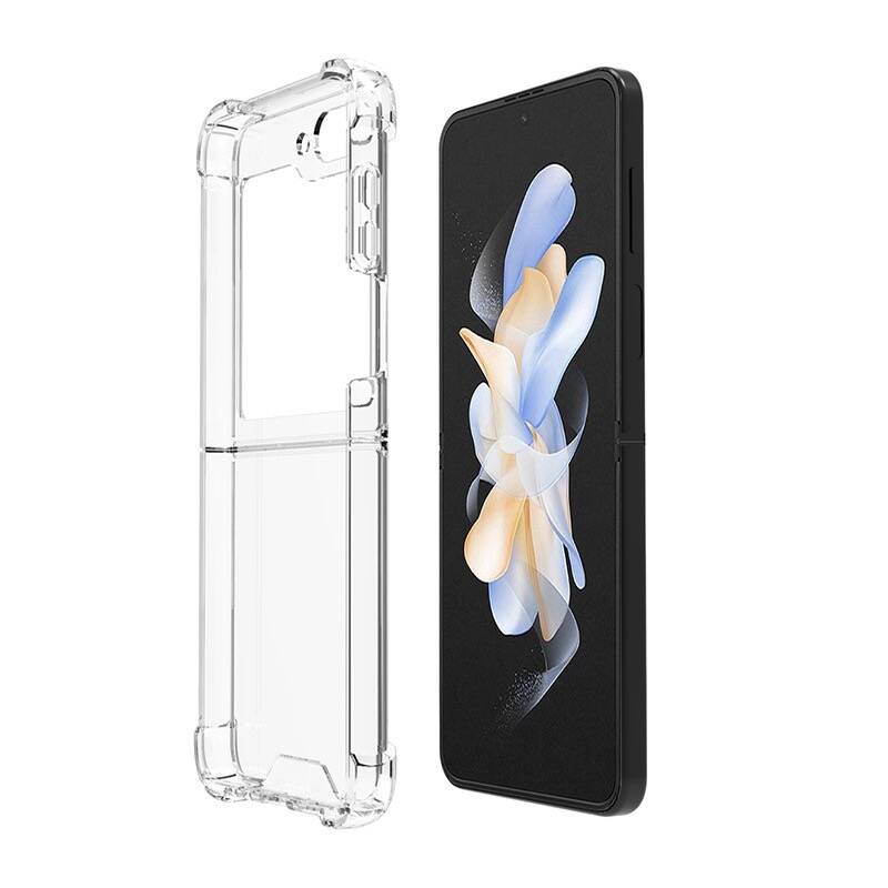 Galaxy Z Flip 5 Kılıf Zore Nitro Anti Shock Silikon - Renksiz