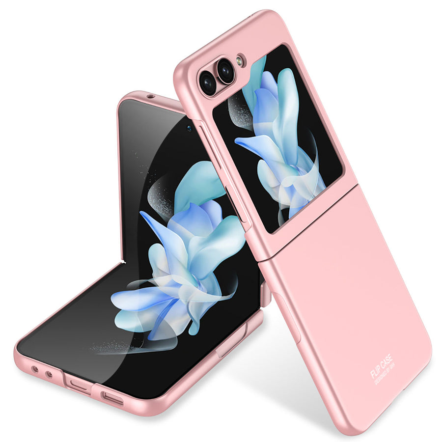 Galaxy Z Flip 5 Kılıf Zore Sert Kıpta Kılıf - Pembe