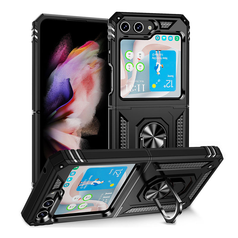 Galaxy Z Flip 5 Kılıf Zore Vega Kılıf - Siyah