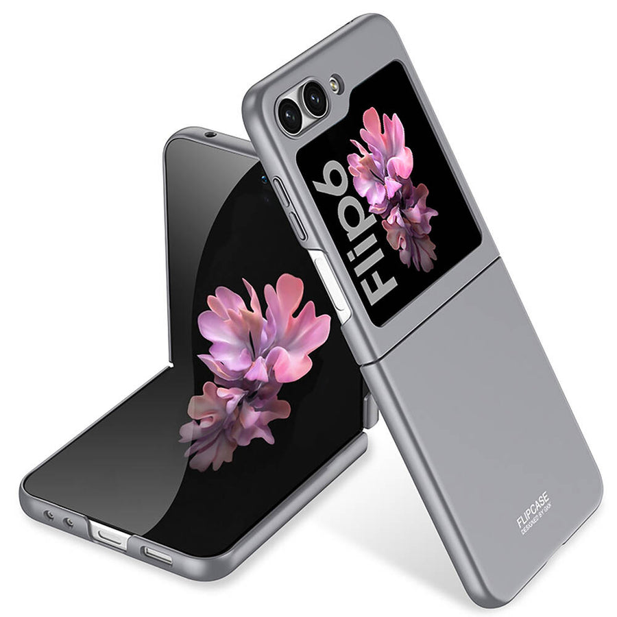Galaxy Z Flip 6 Kılıf Zore Sert Kıpta Kılıf - Gri