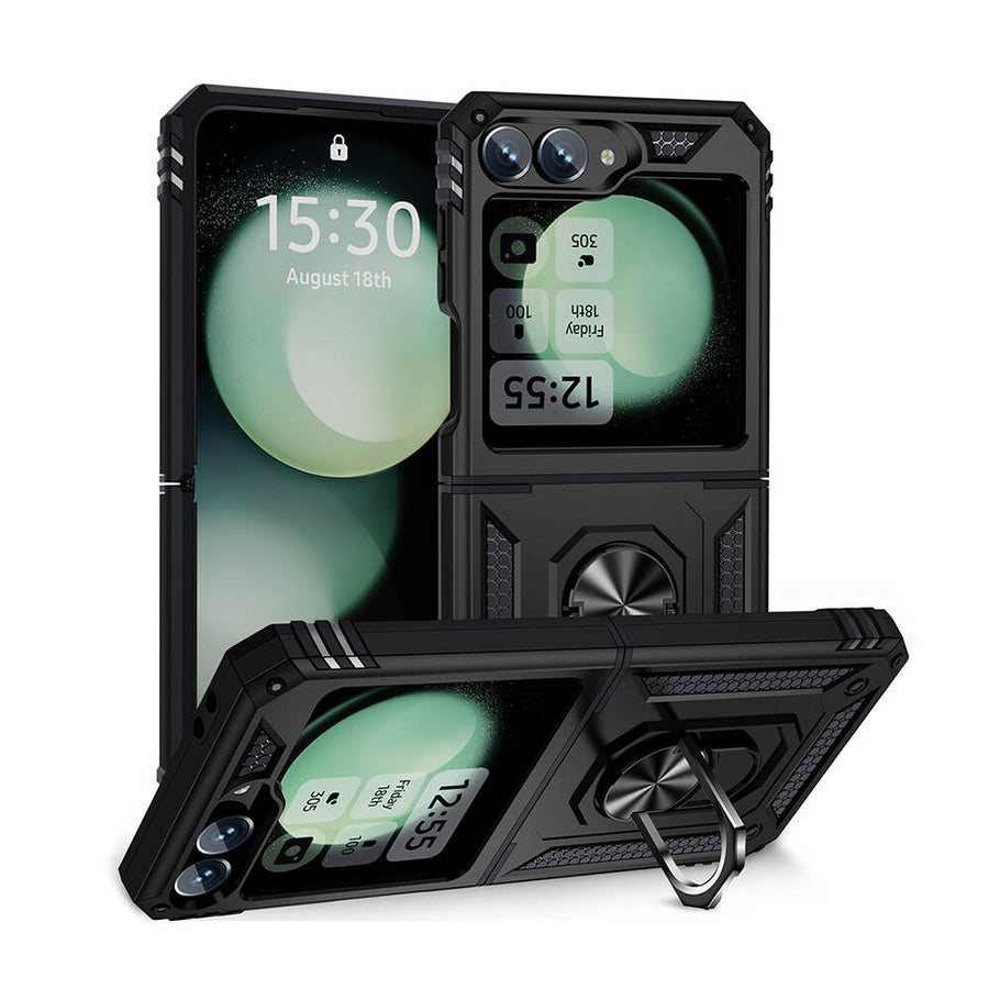Galaxy Z Flip 6 Kılıf Zore Vega Kılıf - Siyah