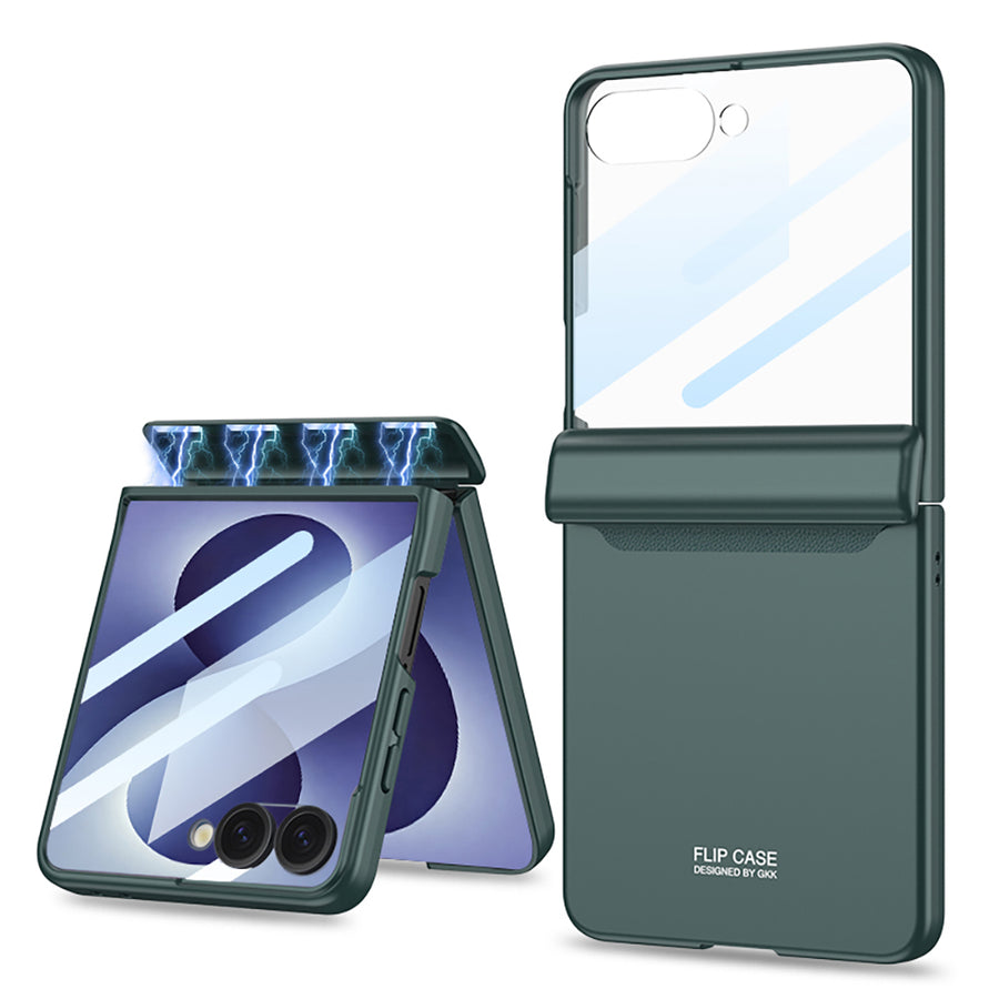 Galaxy Z Flip 8 Kılıf Zore M-Magnet Kılıf - Yeşil